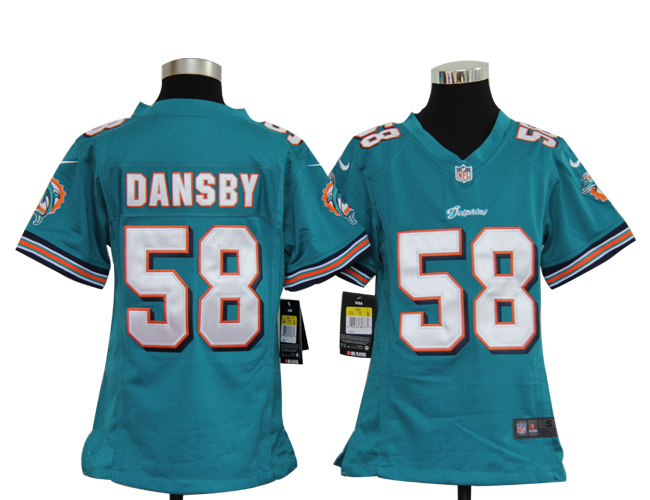 youths Jerseys nike Miami Dolphins 58 Karlos Dansby Team Color Game